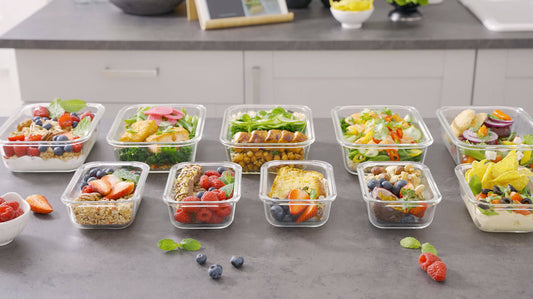 Eating Well and Healty with Glass Meal Prep Containers