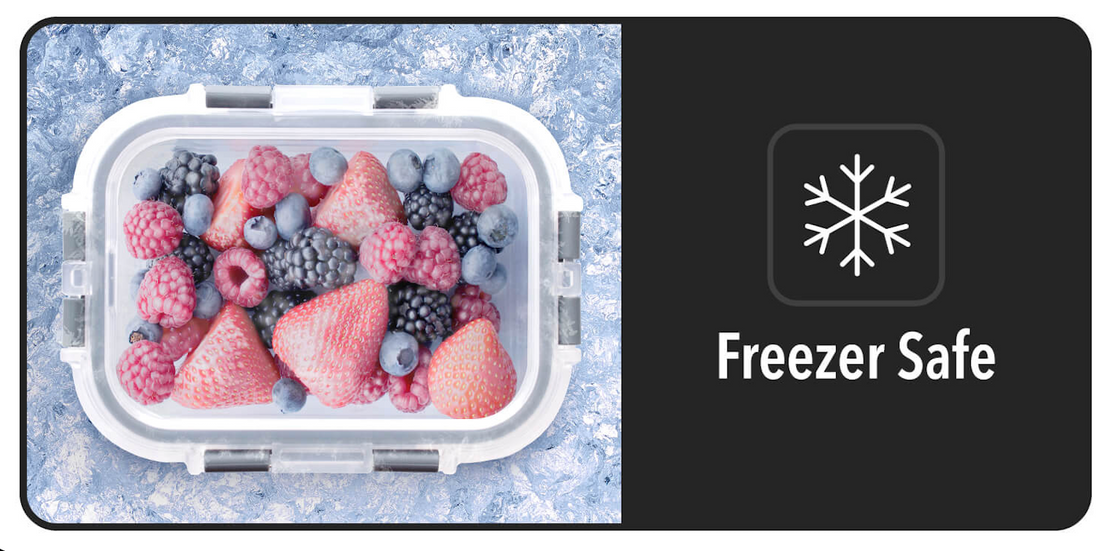 Glass Container in the freezer