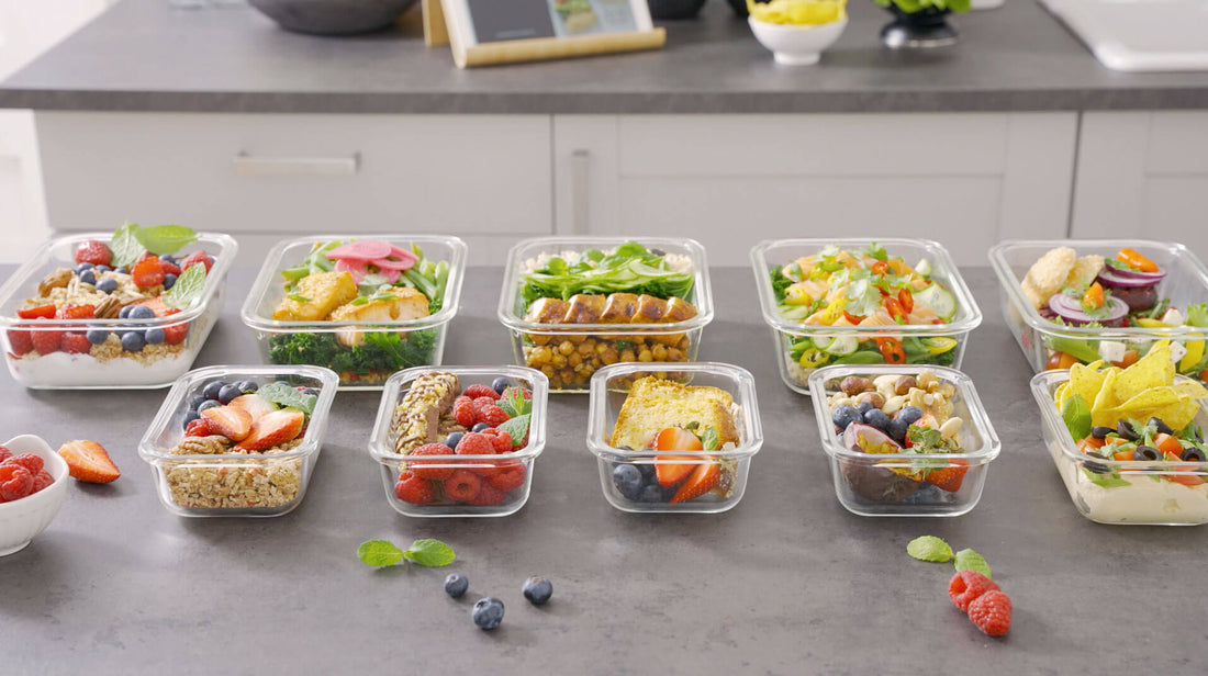 Eating Well and Healty with Glass Meal Prep Containers