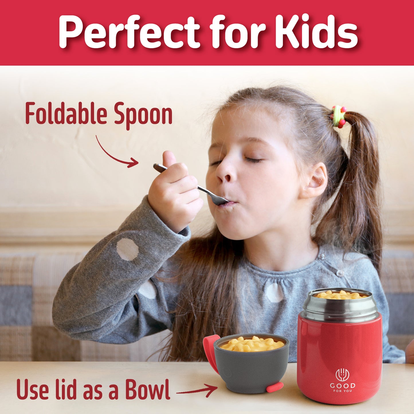 Food Flask For kids-Red 530 ML