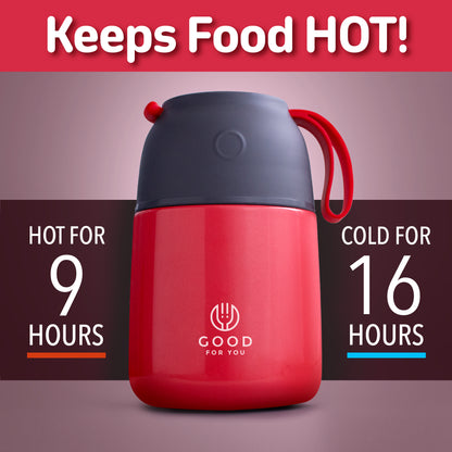 Food Flask For kids-Red 530 ML