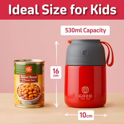 Food Flask For kids-Red 530 ML