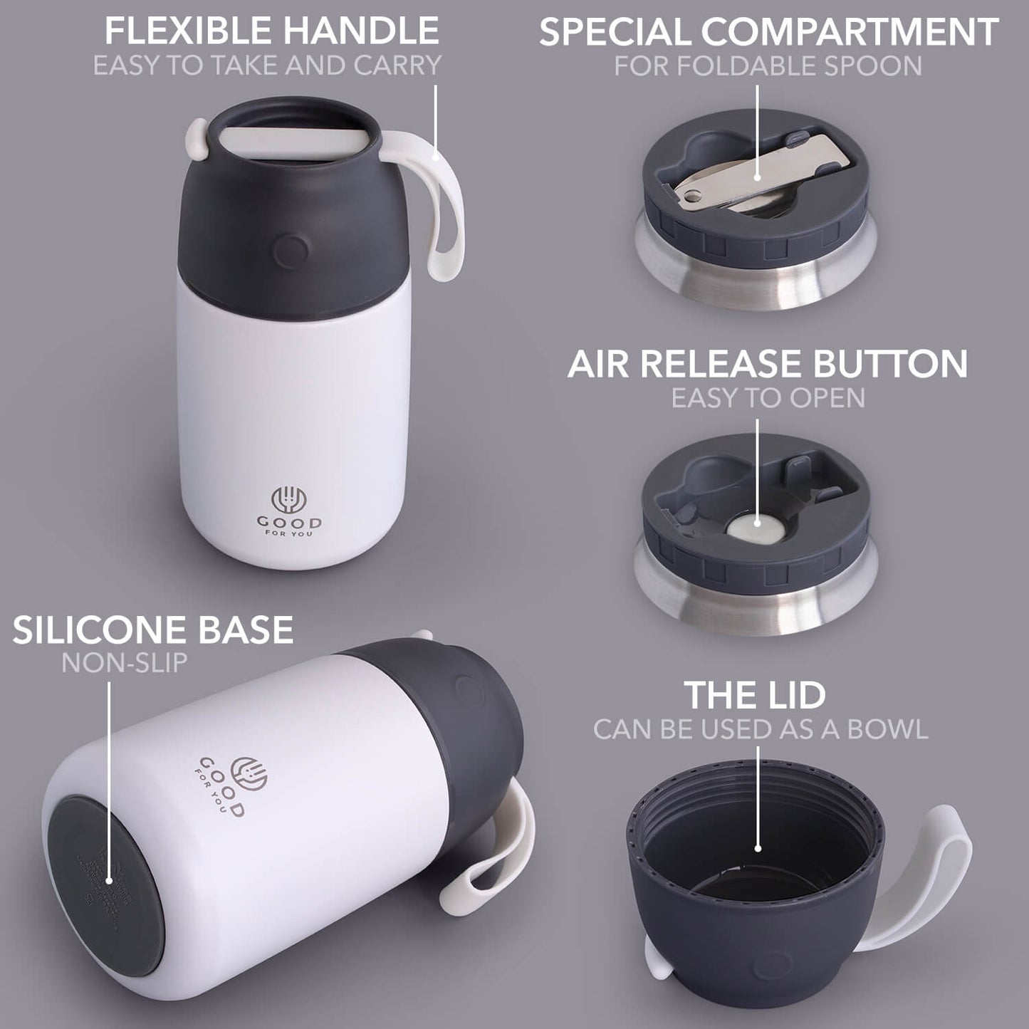 Food Flask -730 ml- White