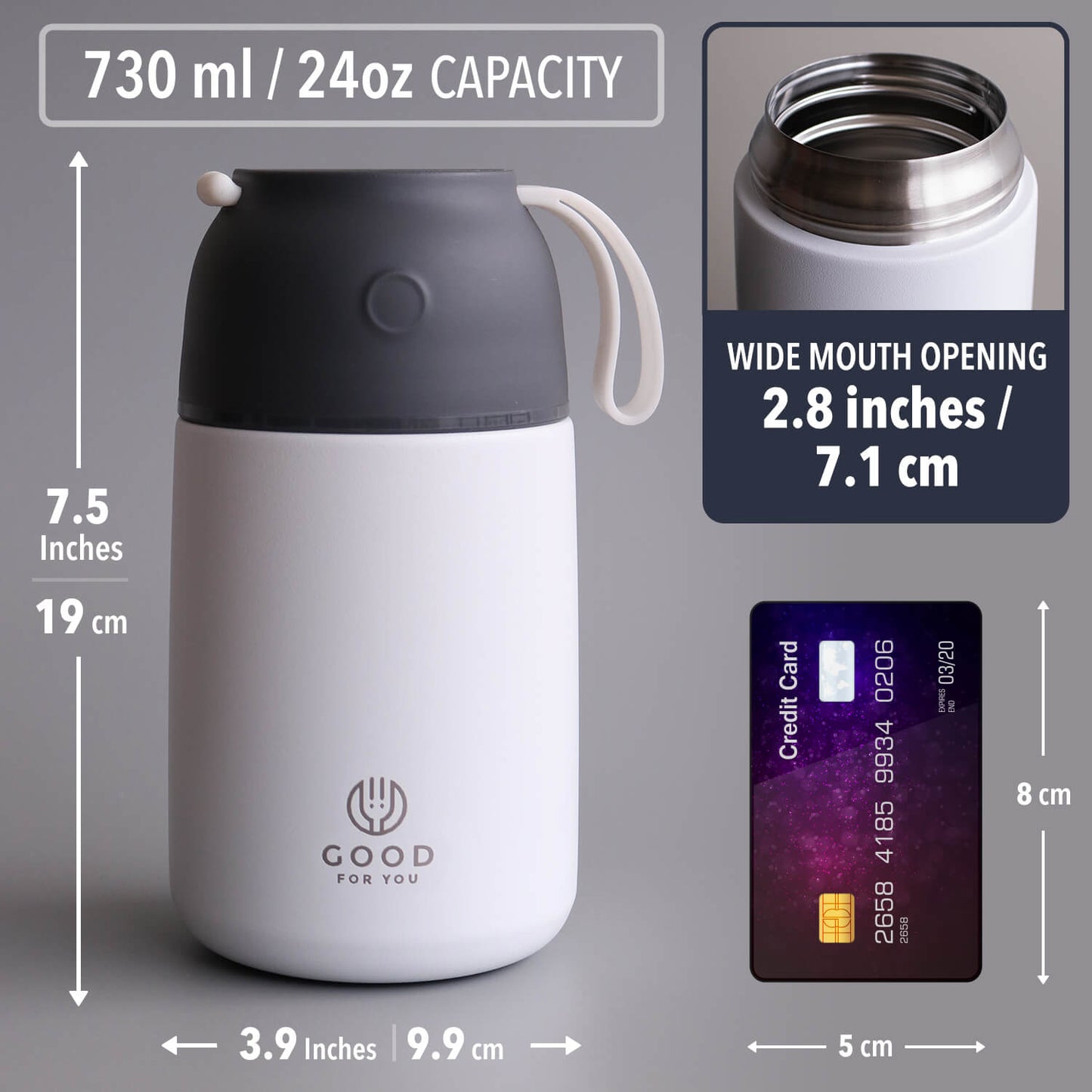 Food Flask -730 ml- White