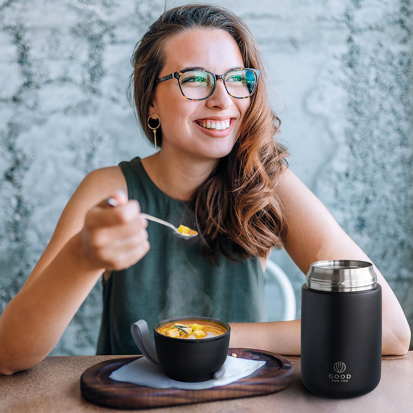 Black Food Flask -730 ml