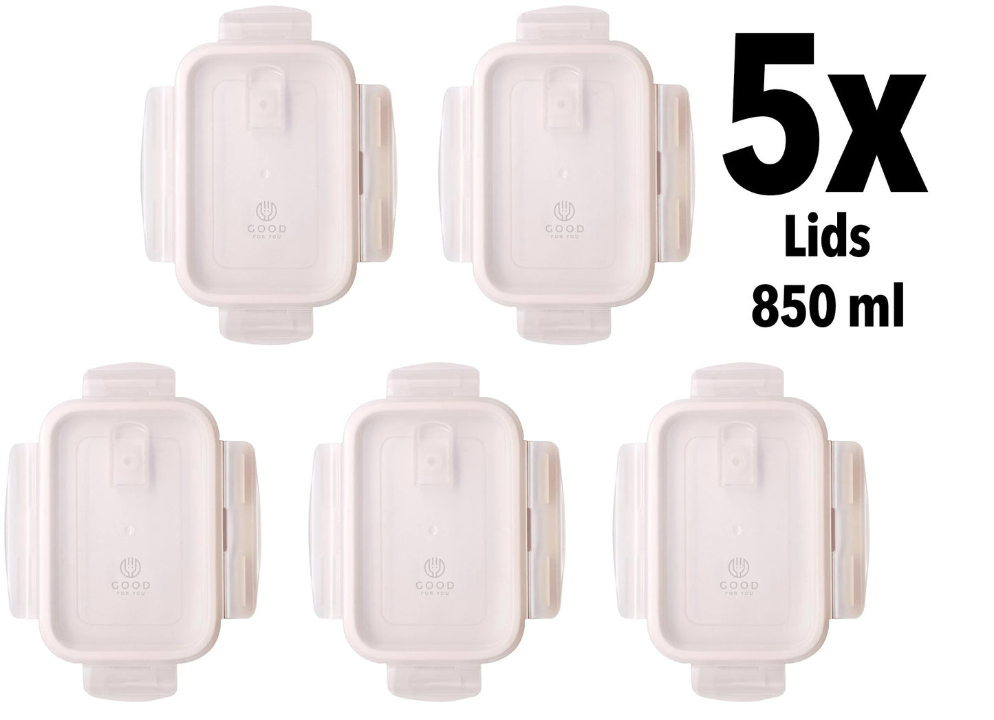 Replacement Lid_ 850 ml_ pack of 5